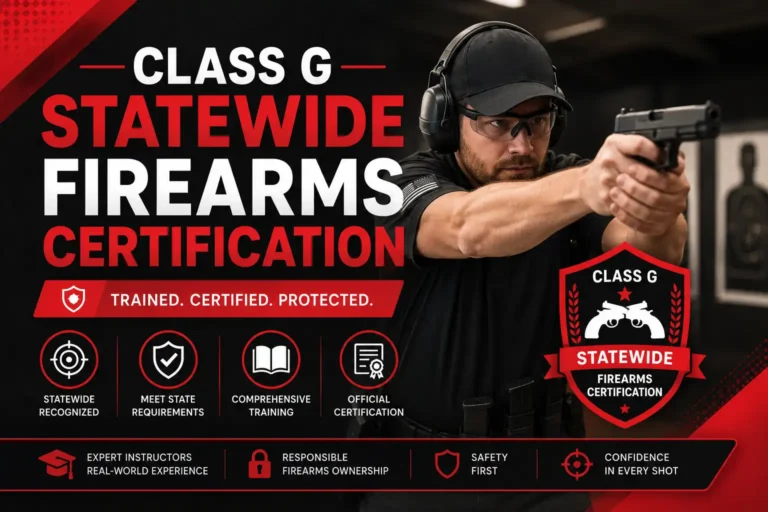 Class G Statewide Firearms Certification Training