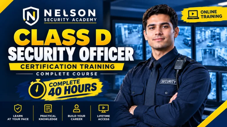 Florida Class D Security Officer Certification Training – Complete 18-Module Course